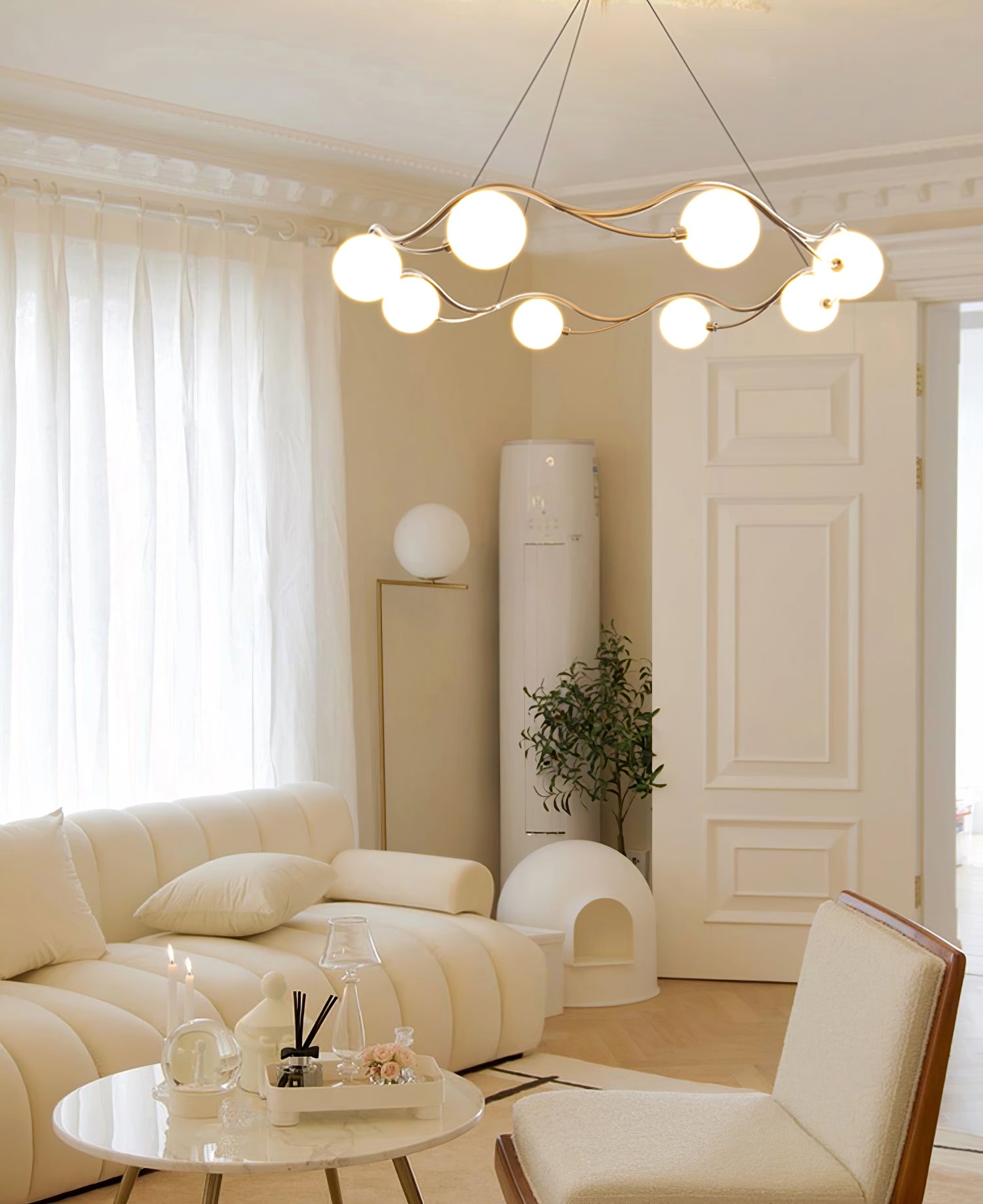 Circular Wave Chandelier - Lumpaz