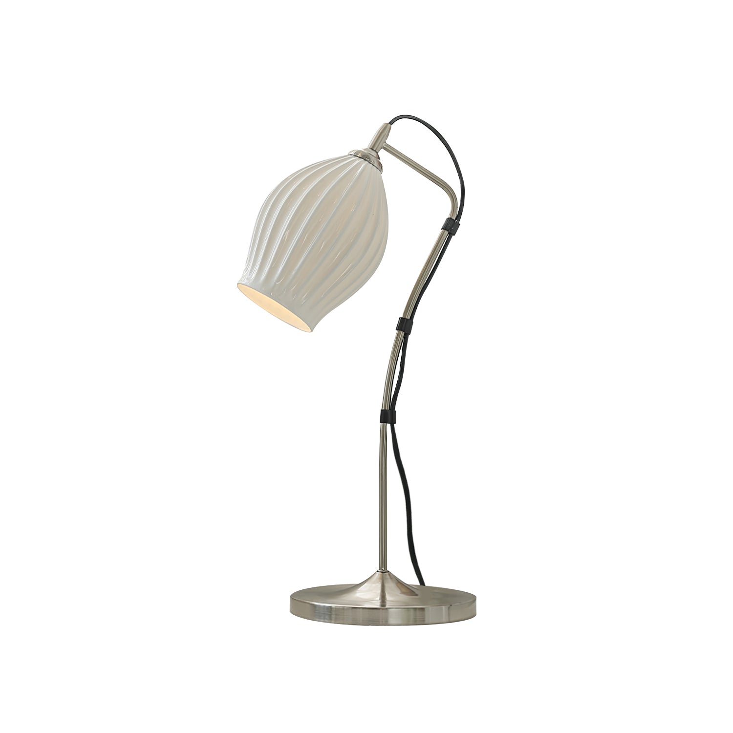 Ceramic Ribbed Table Lamp - Lumpaz