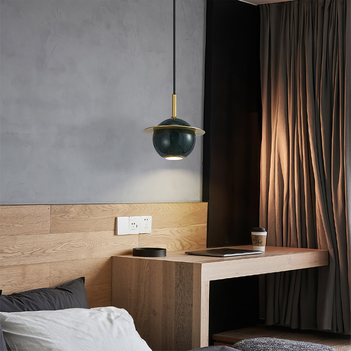 Marble Sphere Pendant Lamp - Lumpaz