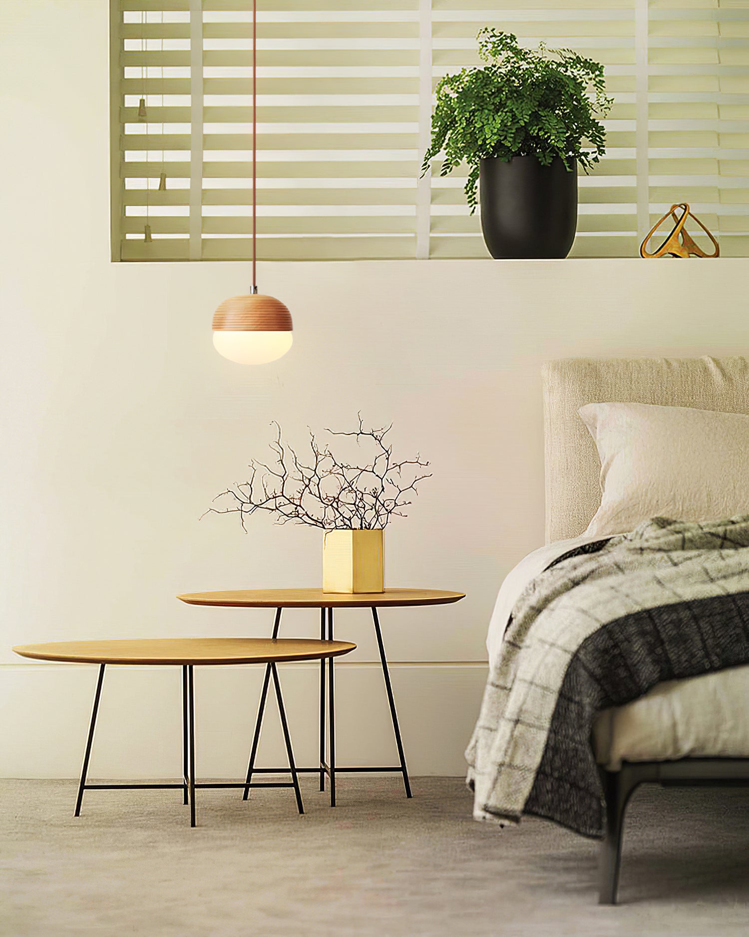 Wood Nut Pendant Lamp - Lumpaz