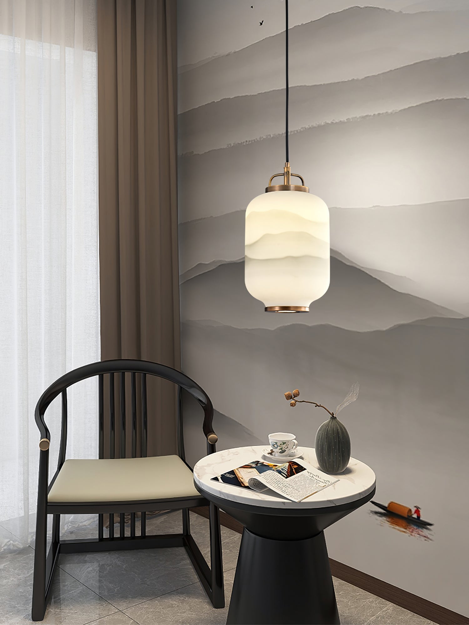 Ezio Tall Mini Glass Pendant Lamp - Lumpaz