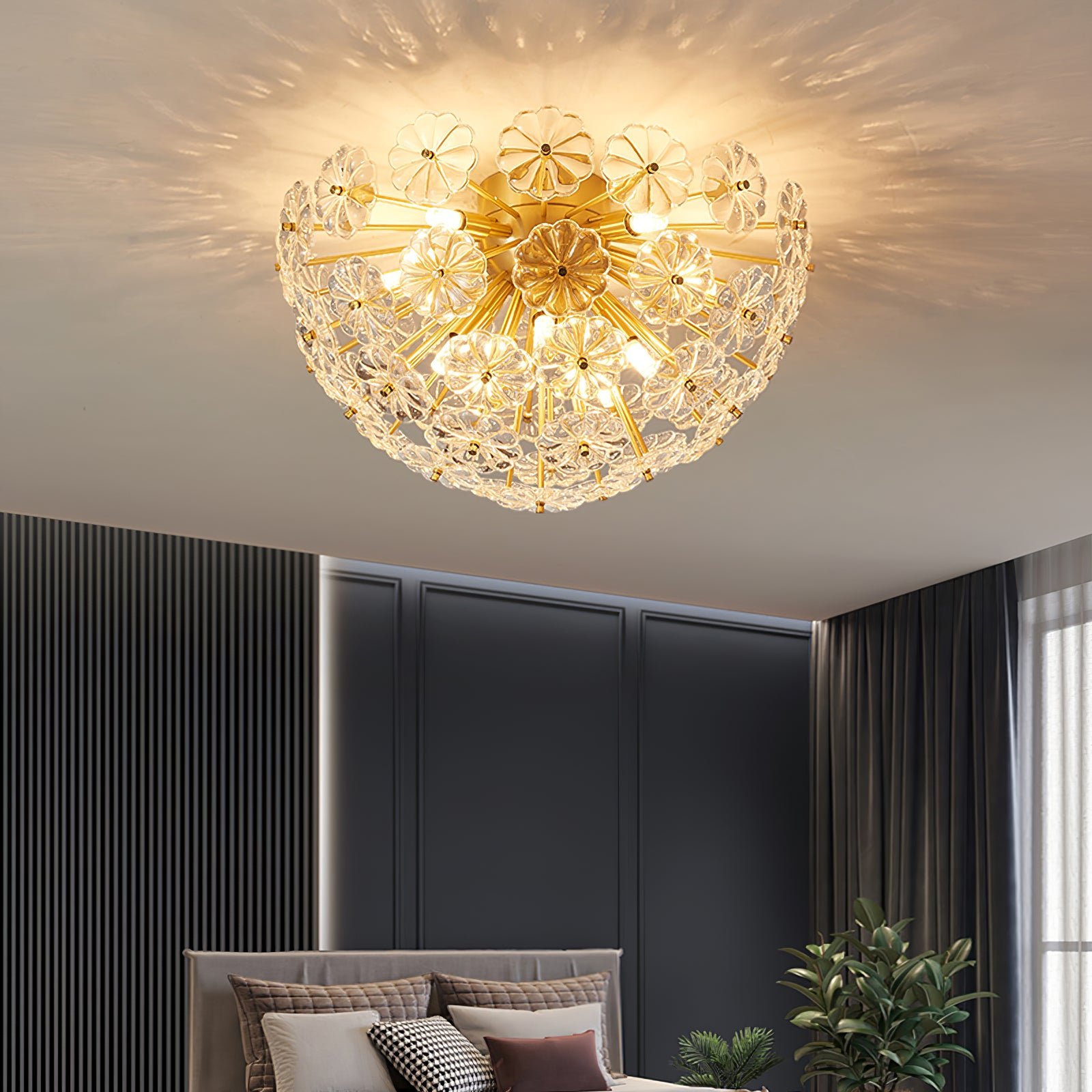 Lamina Crystal Ceiling Light - Lumpaz