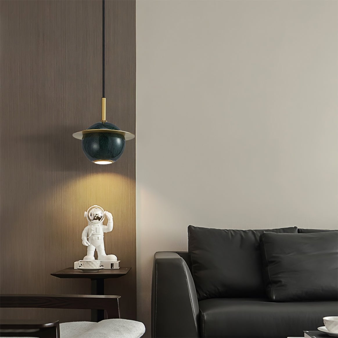 Marble Sphere Pendant Lamp - Lumpaz