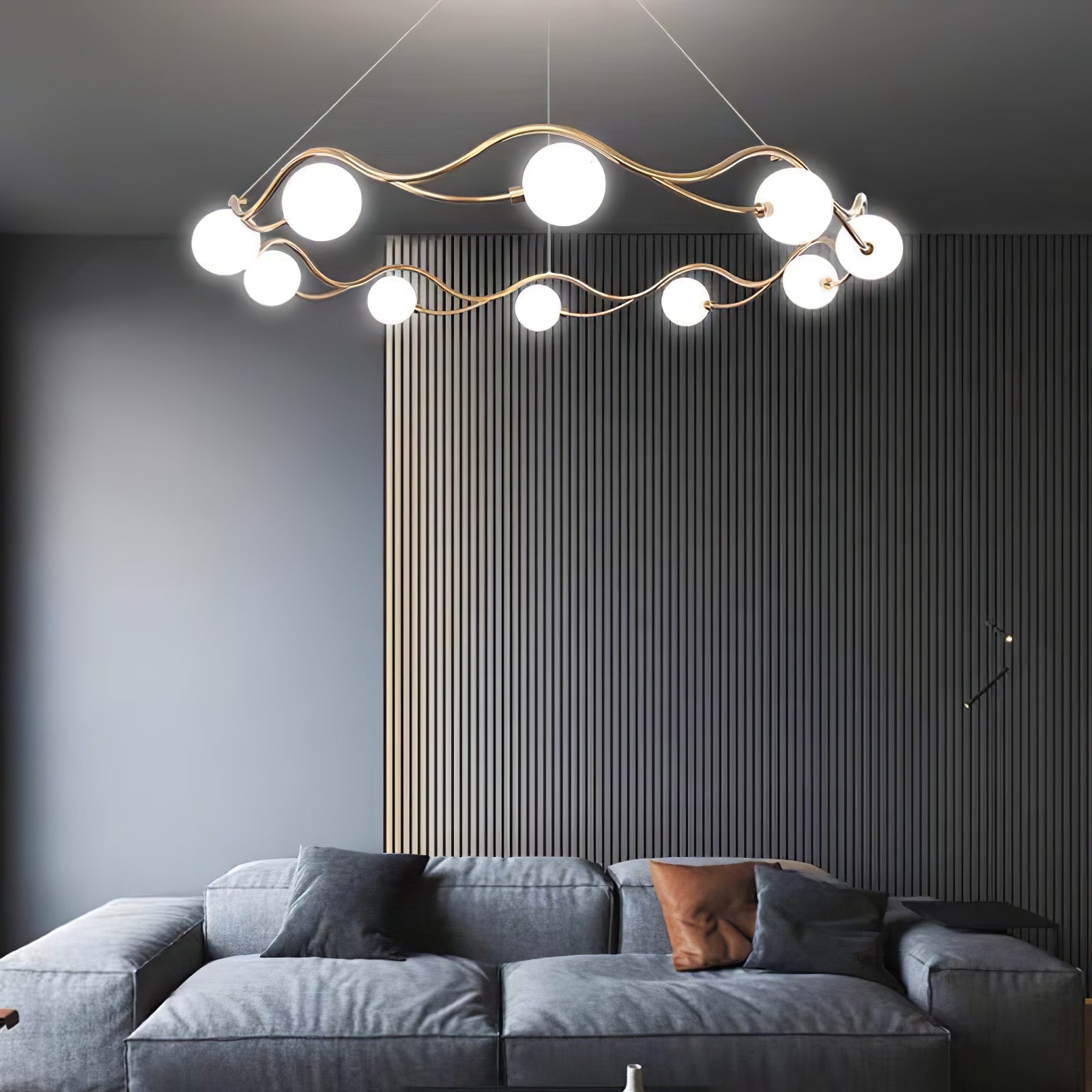 Circular Wave Chandelier - Lumpaz