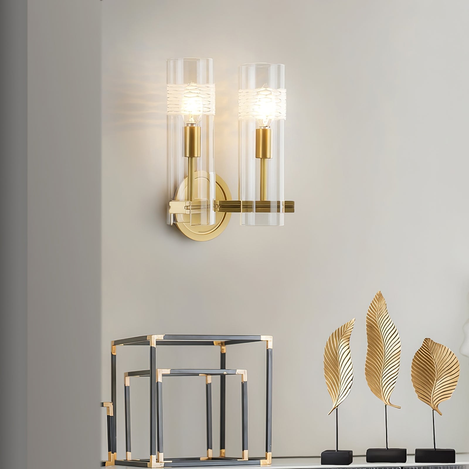 Glass Candlestick Wall Lamp - Lumpaz