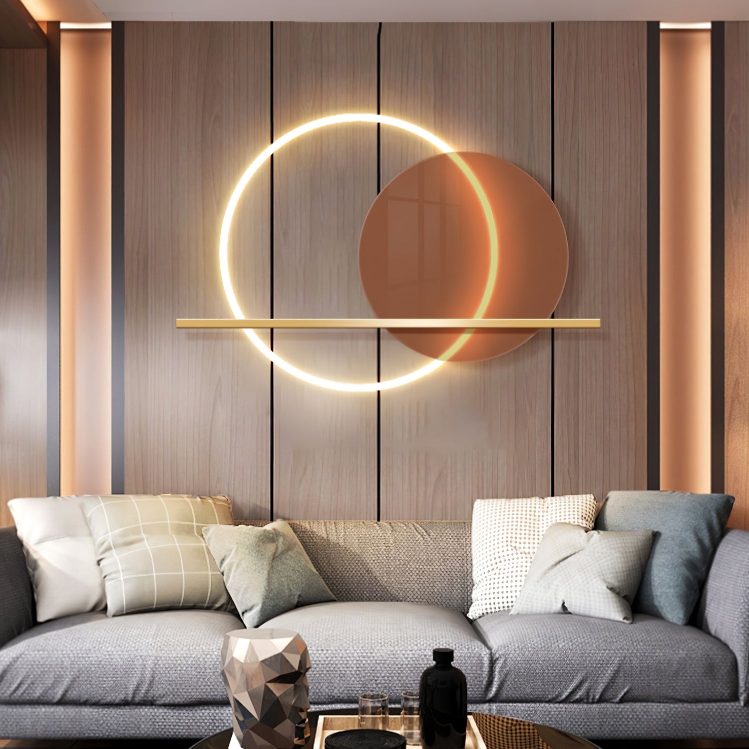 Round Cut Wall Lamp - Lumpaz