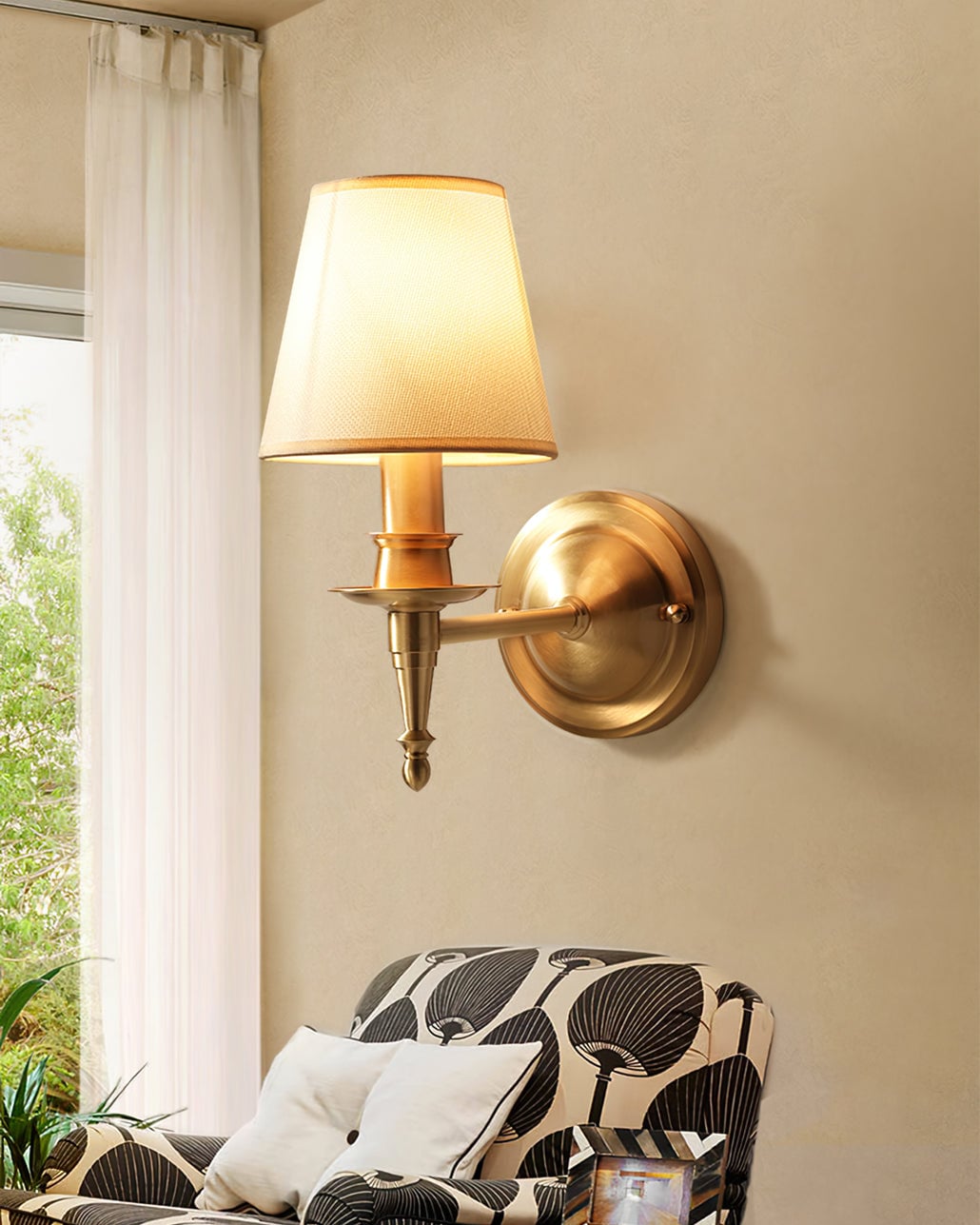 Antique Brass Wall Lamp - Lumpaz