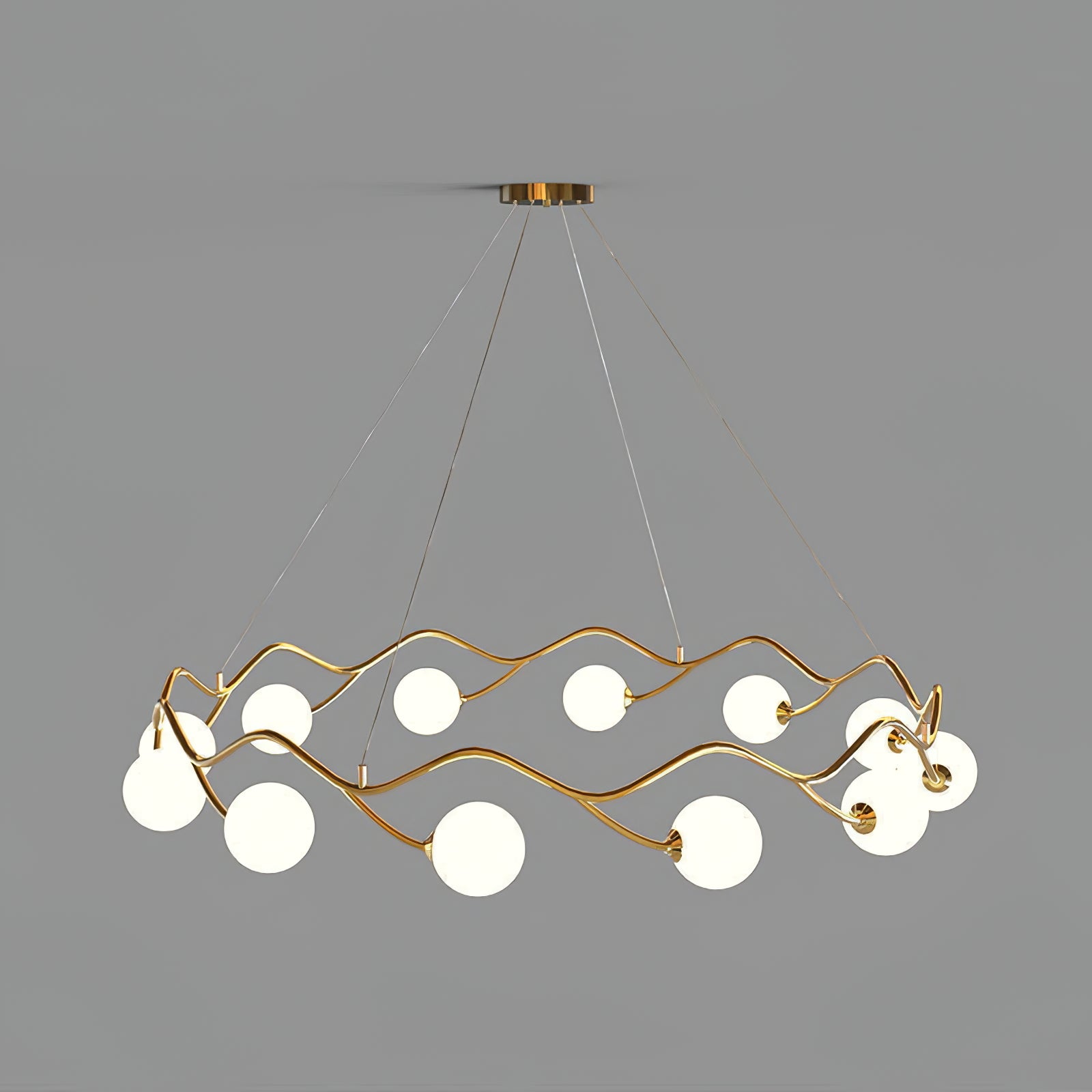 Circular Wave Chandelier - Lumpaz