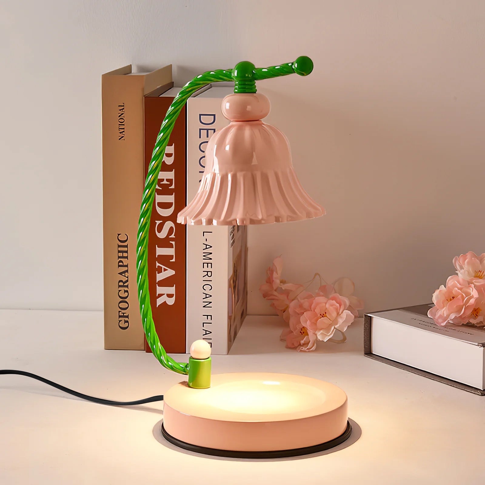 Pink Candle Table Lamp - Lumpaz