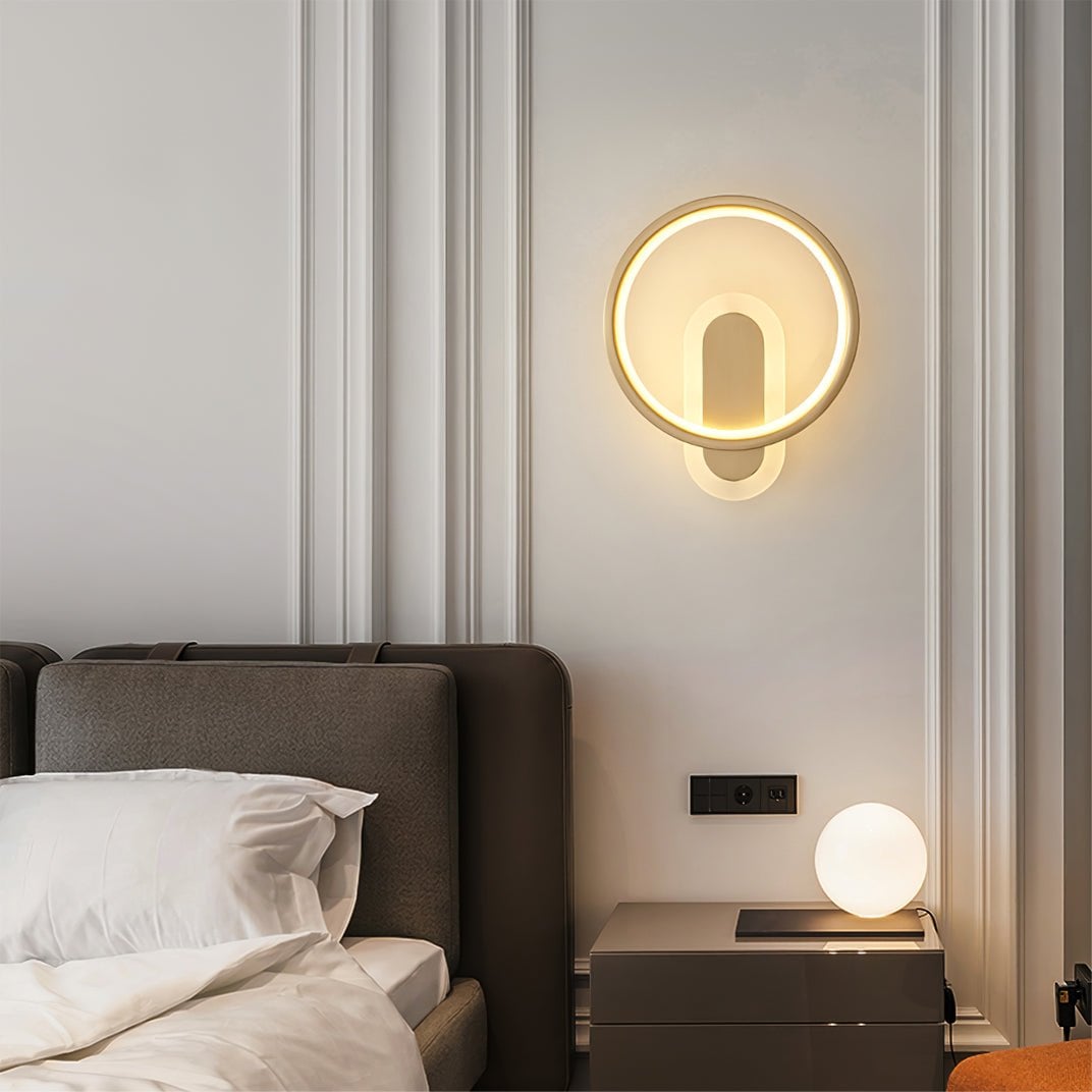 Round Brass Wall Lamp - Lumpaz