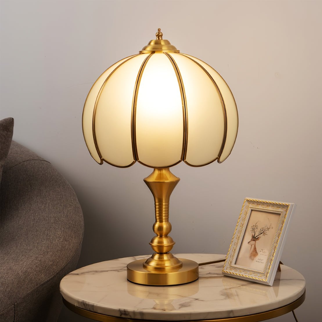 Tomyeus Brass Table Lamp - Lumpaz