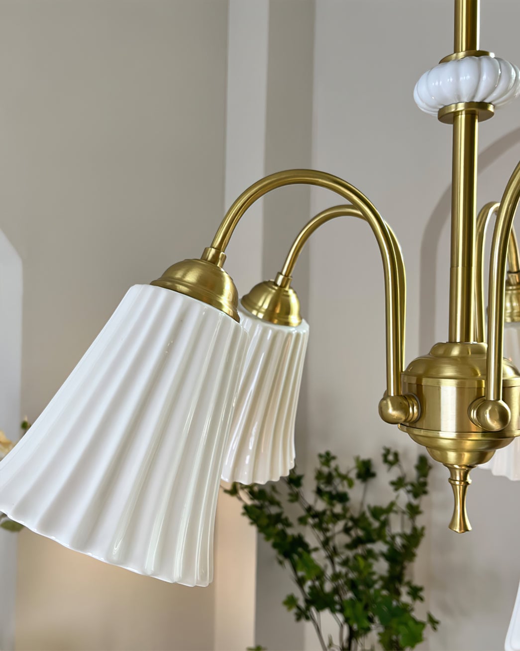 Asea Brass Chandelier - Lumpaz