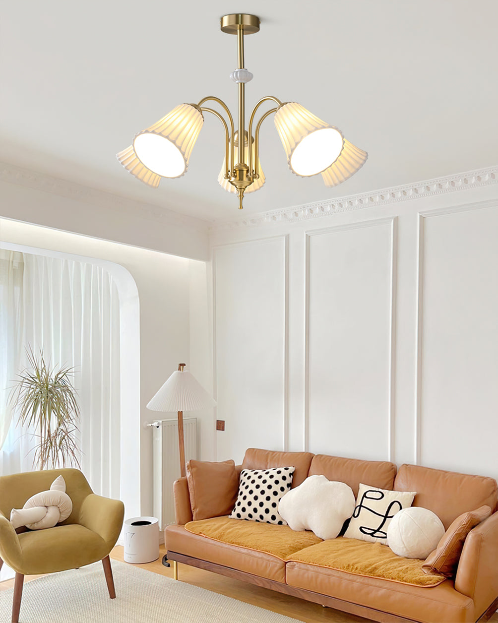 Asea Brass Chandelier - Lumpaz