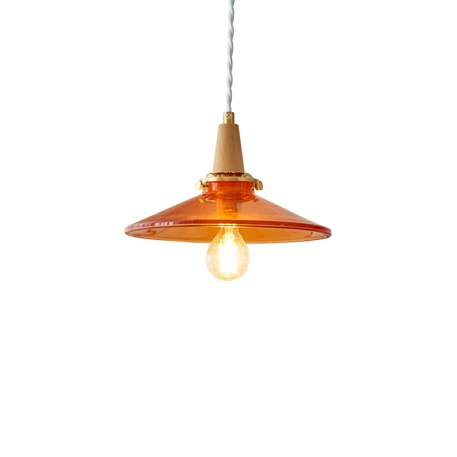 Orange Glass Pendant Lamp - Lumpaz