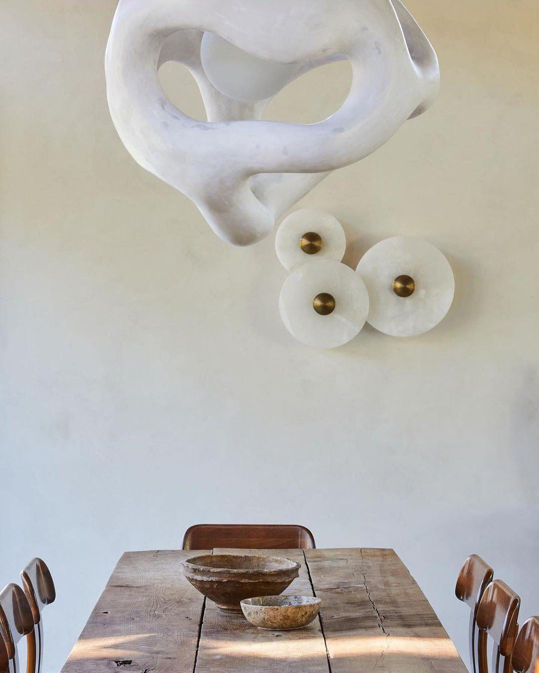 Round Alabaster Wall Lamp - Lumpaz