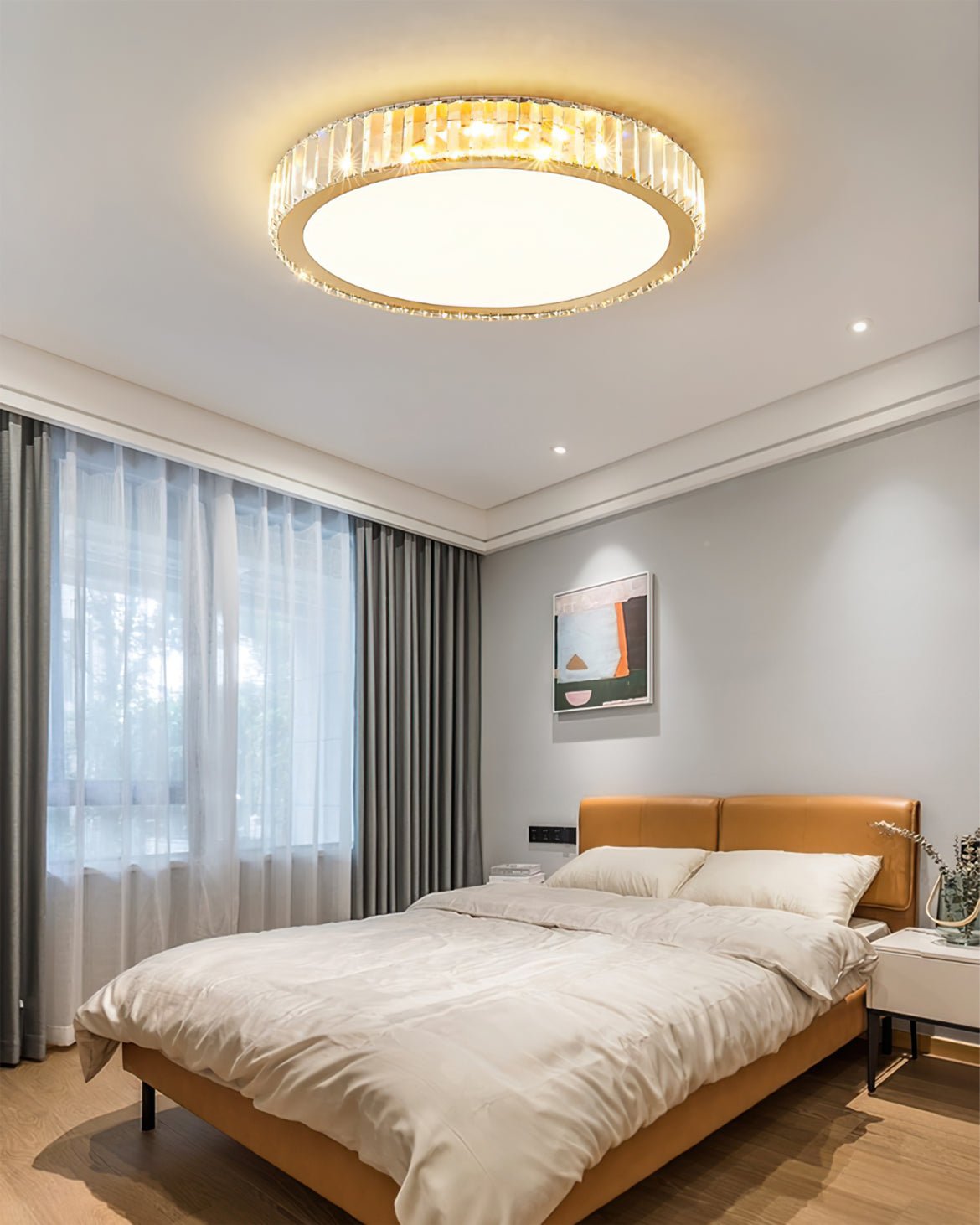 Round Crystal Ceiling Lamp - Lumpaz