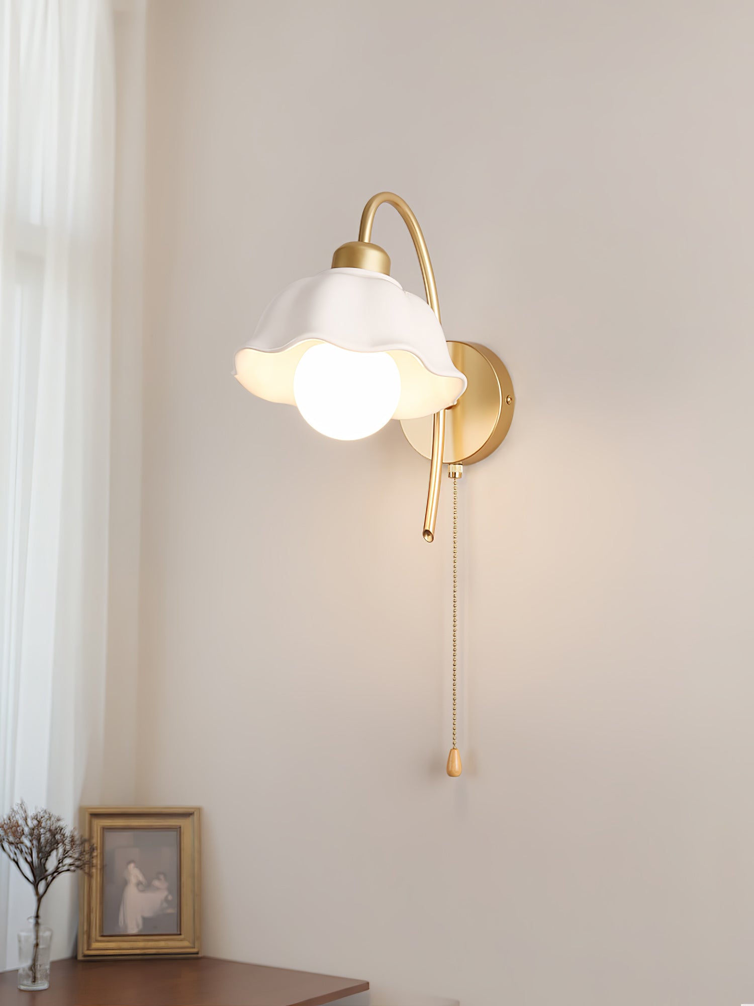 Flower Ceramic Wall Lamp - Lumpaz