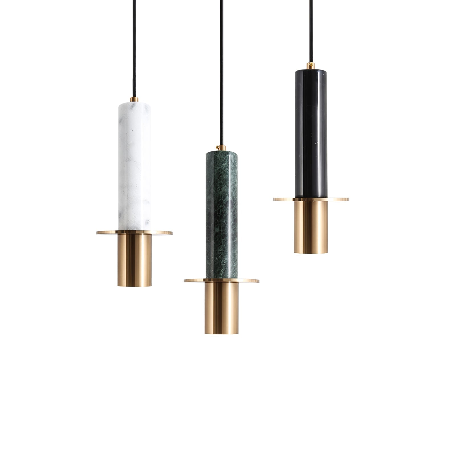 Marble Cylinder Pendant Light - Lumpaz