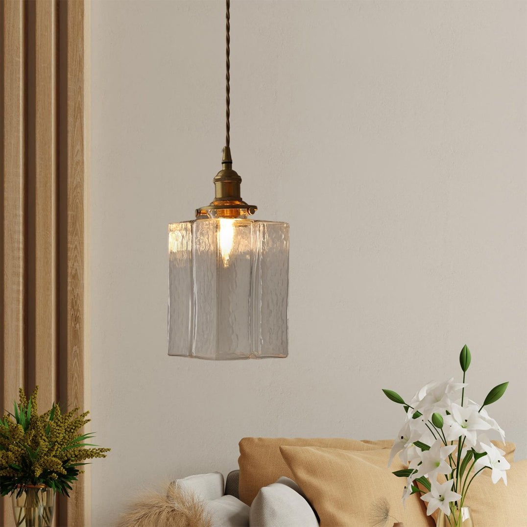 Jewel Glass Brass Pendant Light - Lumpaz