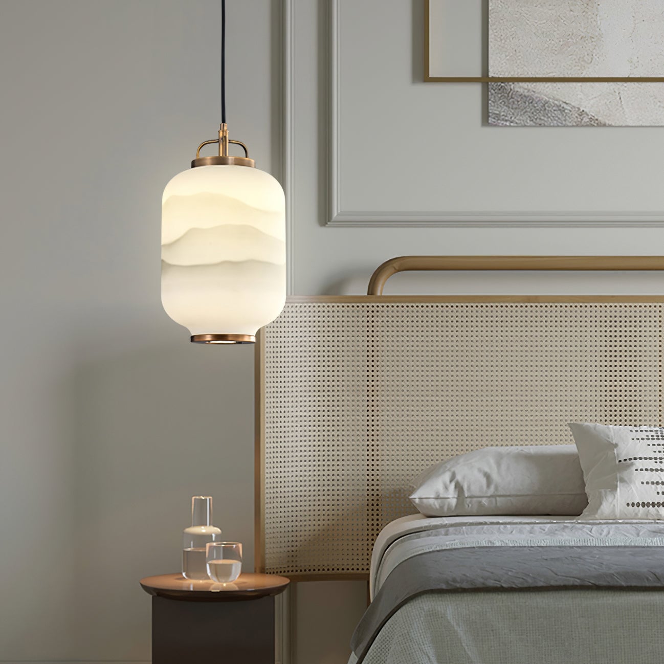 Ezio Tall Mini Glass Pendant Lamp - Lumpaz