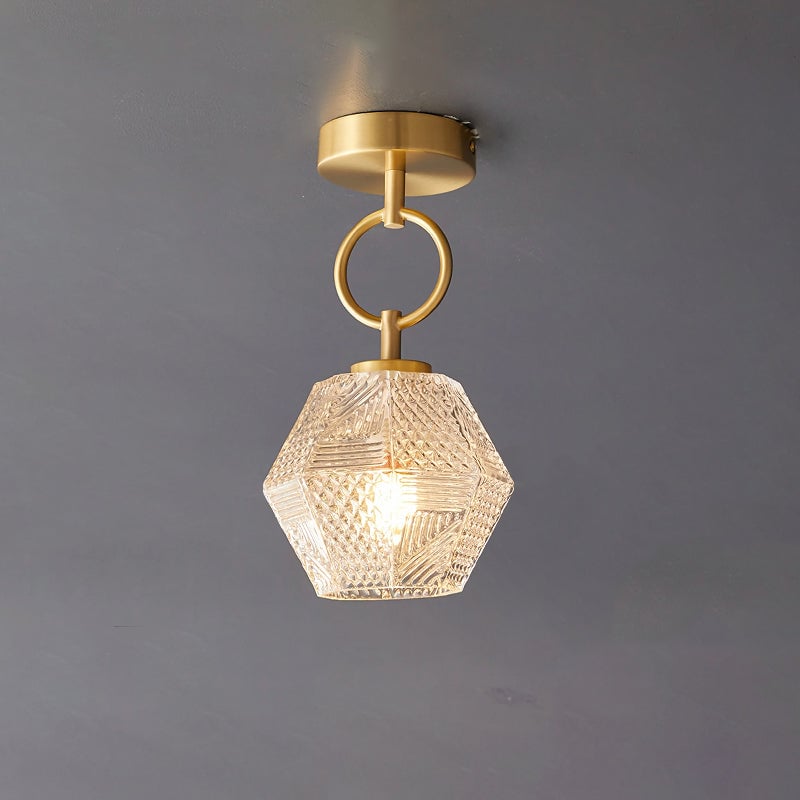 Diamond Cut Art Deco Ceiling Light - Lumpaz