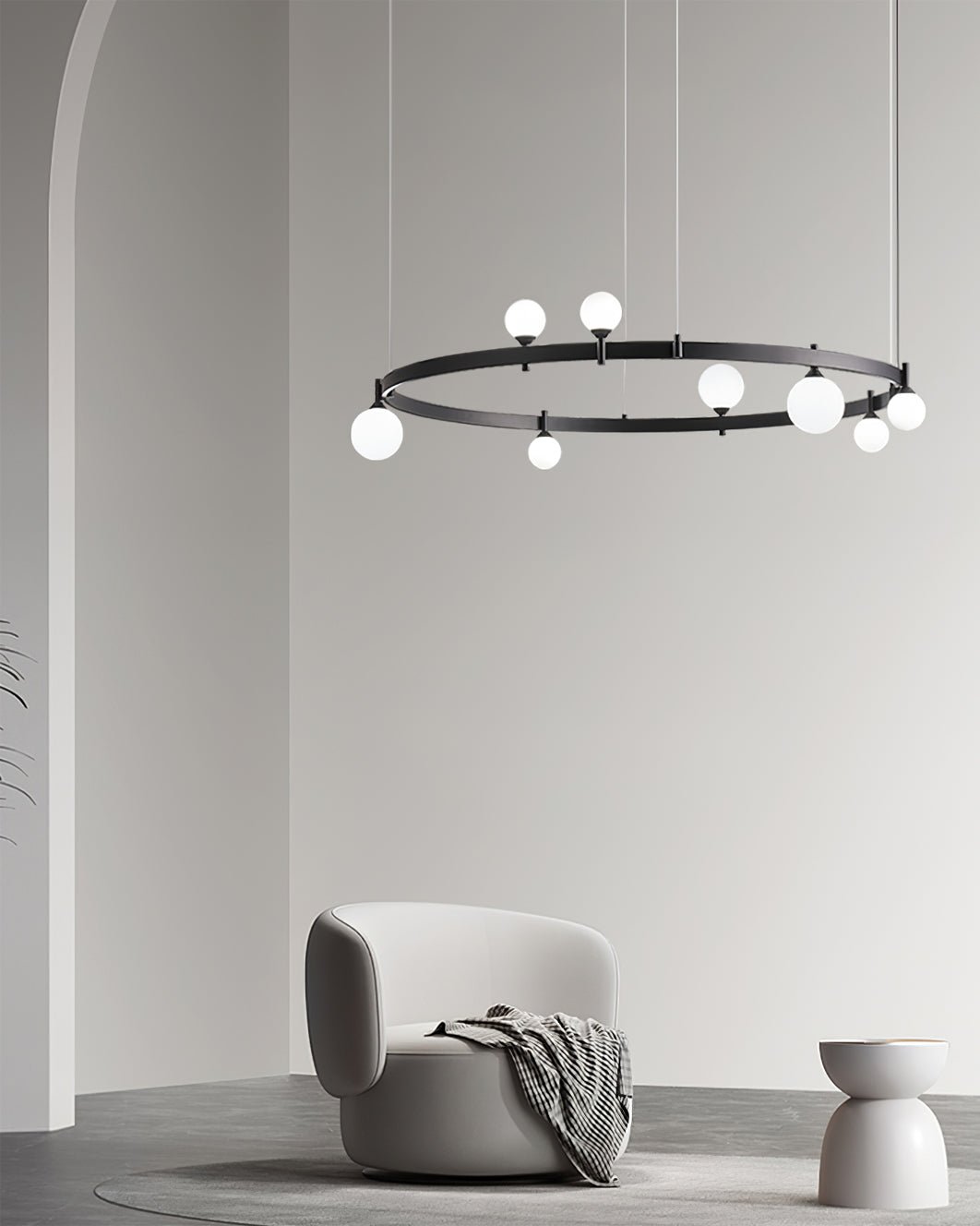 Stant Circular Chandelier - Lumpaz