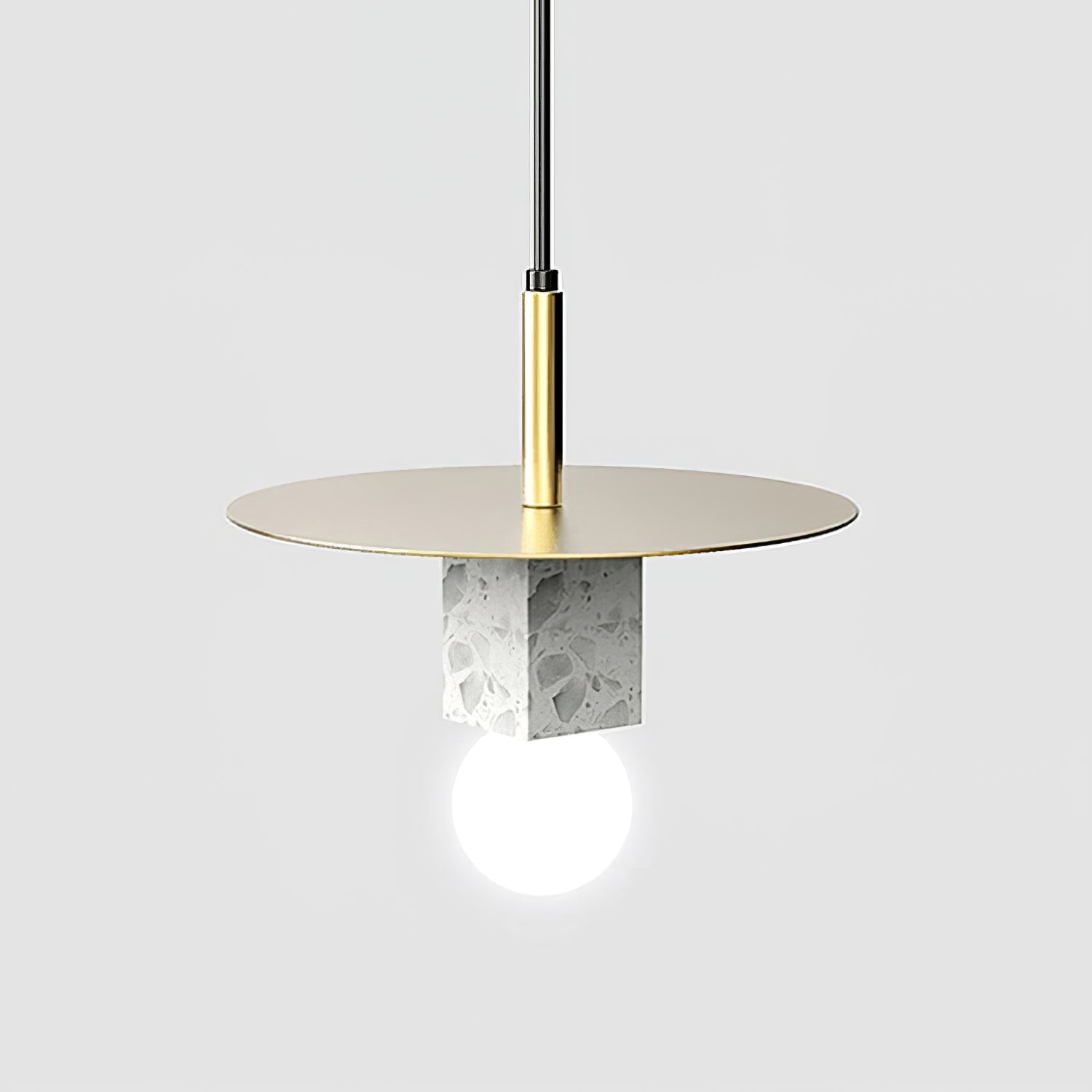 Stone Square Pendant Lamp - Lumpaz