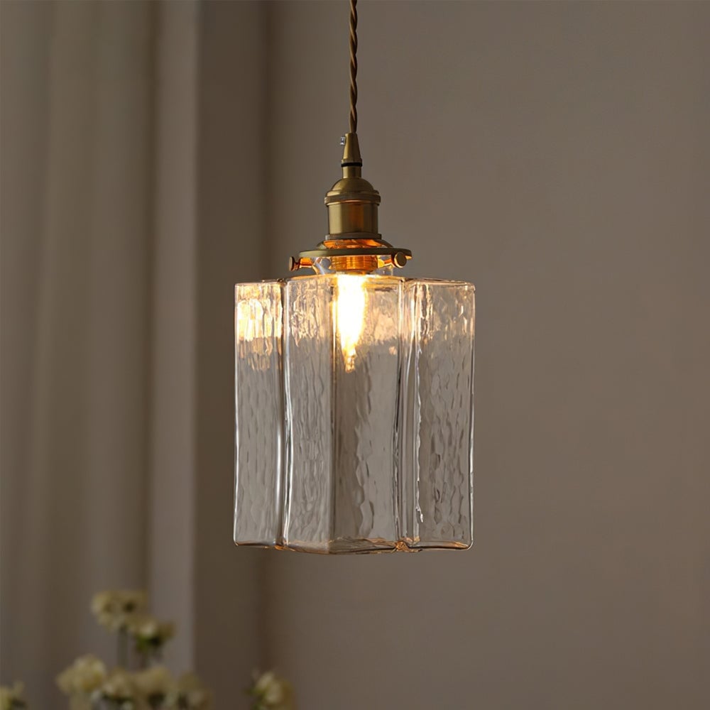 Jewel Glass Brass Pendant Light - Lumpaz