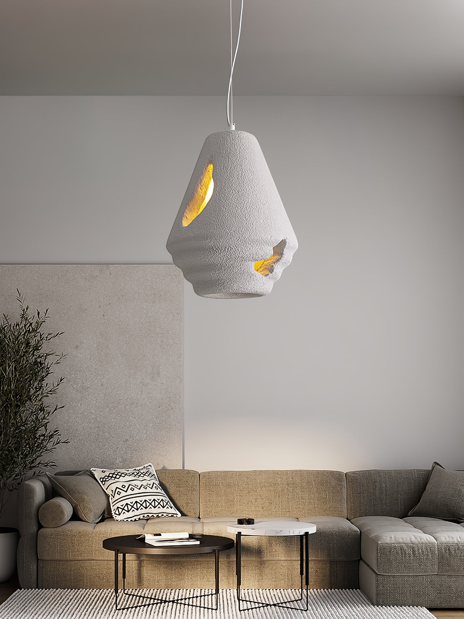 Wabi Sabi Resin Pendant Lamp - Lumpaz