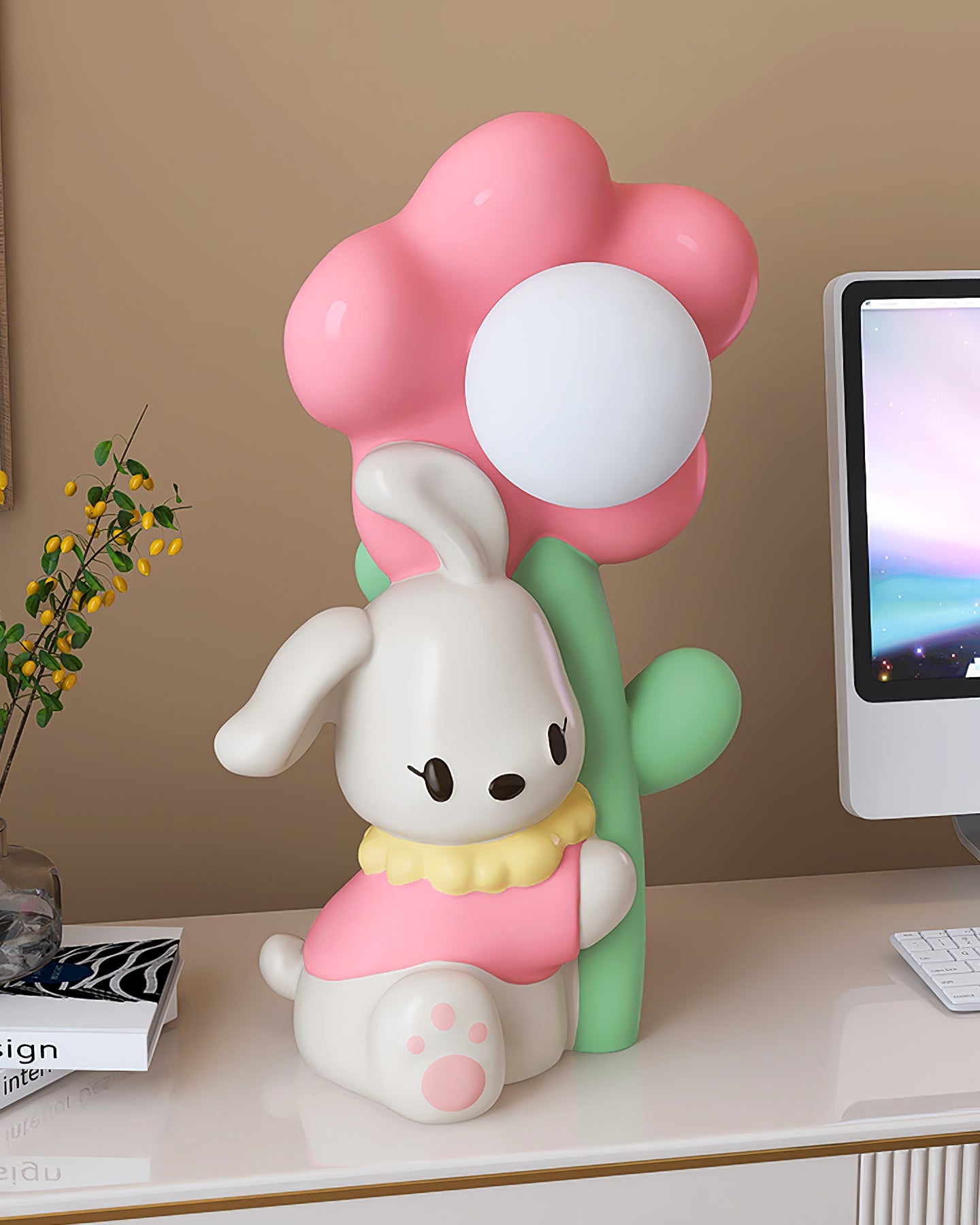 Bunny Flower Table Lamp - Lumpaz