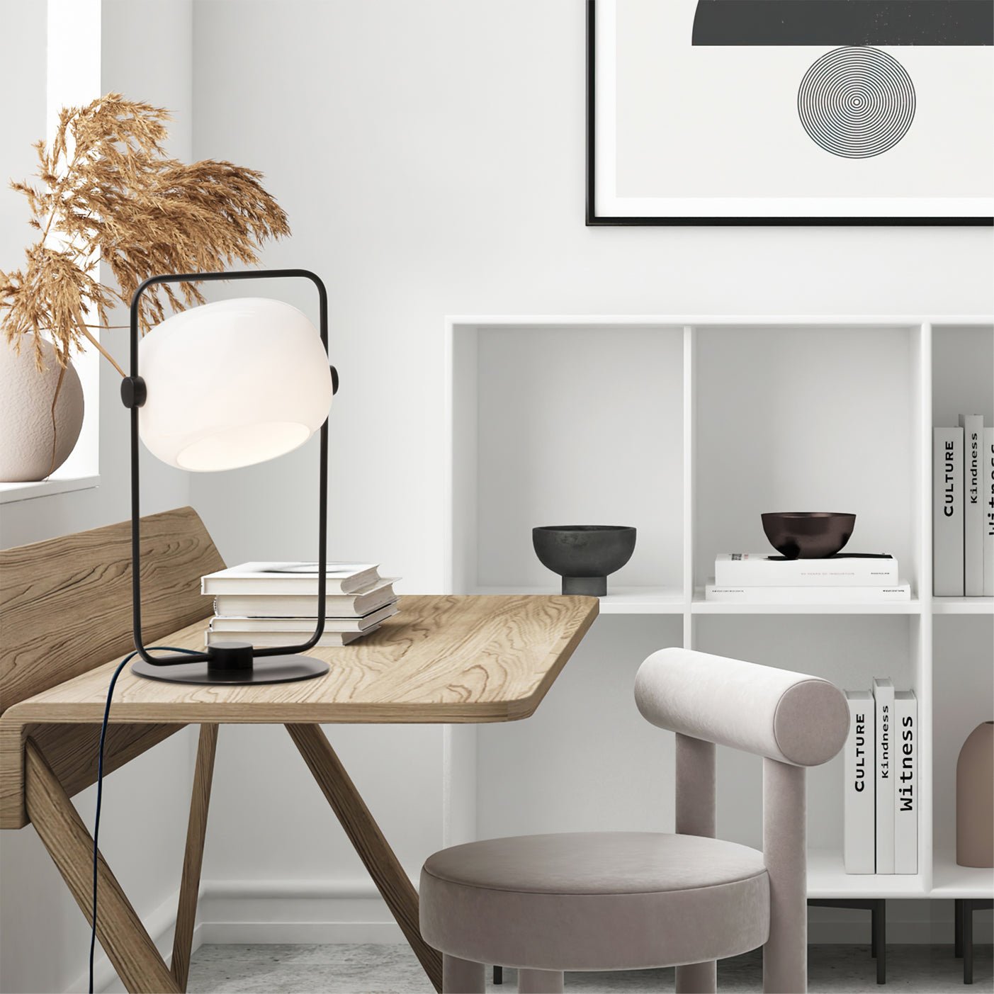 Black Galet Table Lamp - Lumpaz