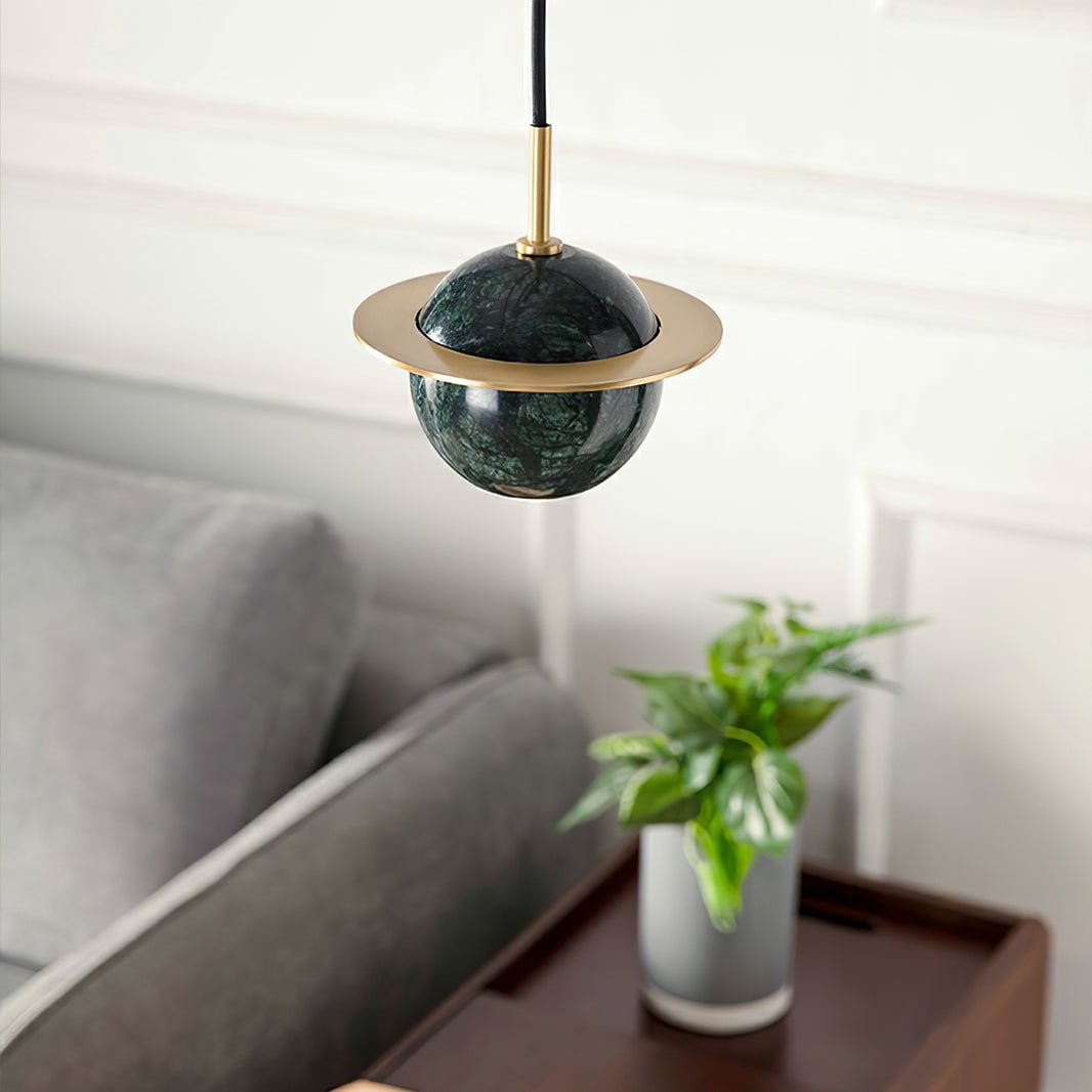 Marble Sphere Pendant Lamp - Lumpaz