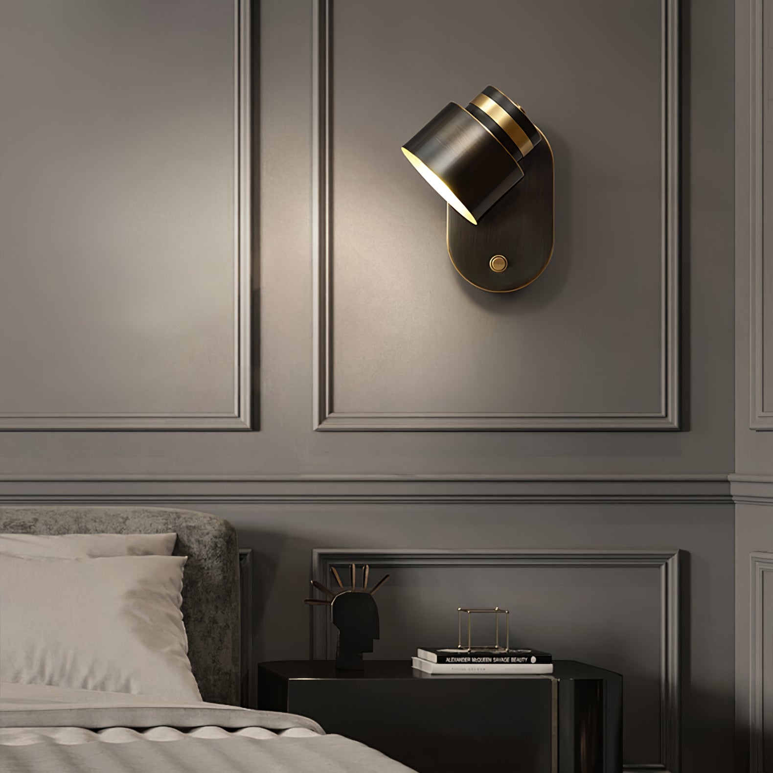 Brass Cylinder Wall Lamp - Lumpaz