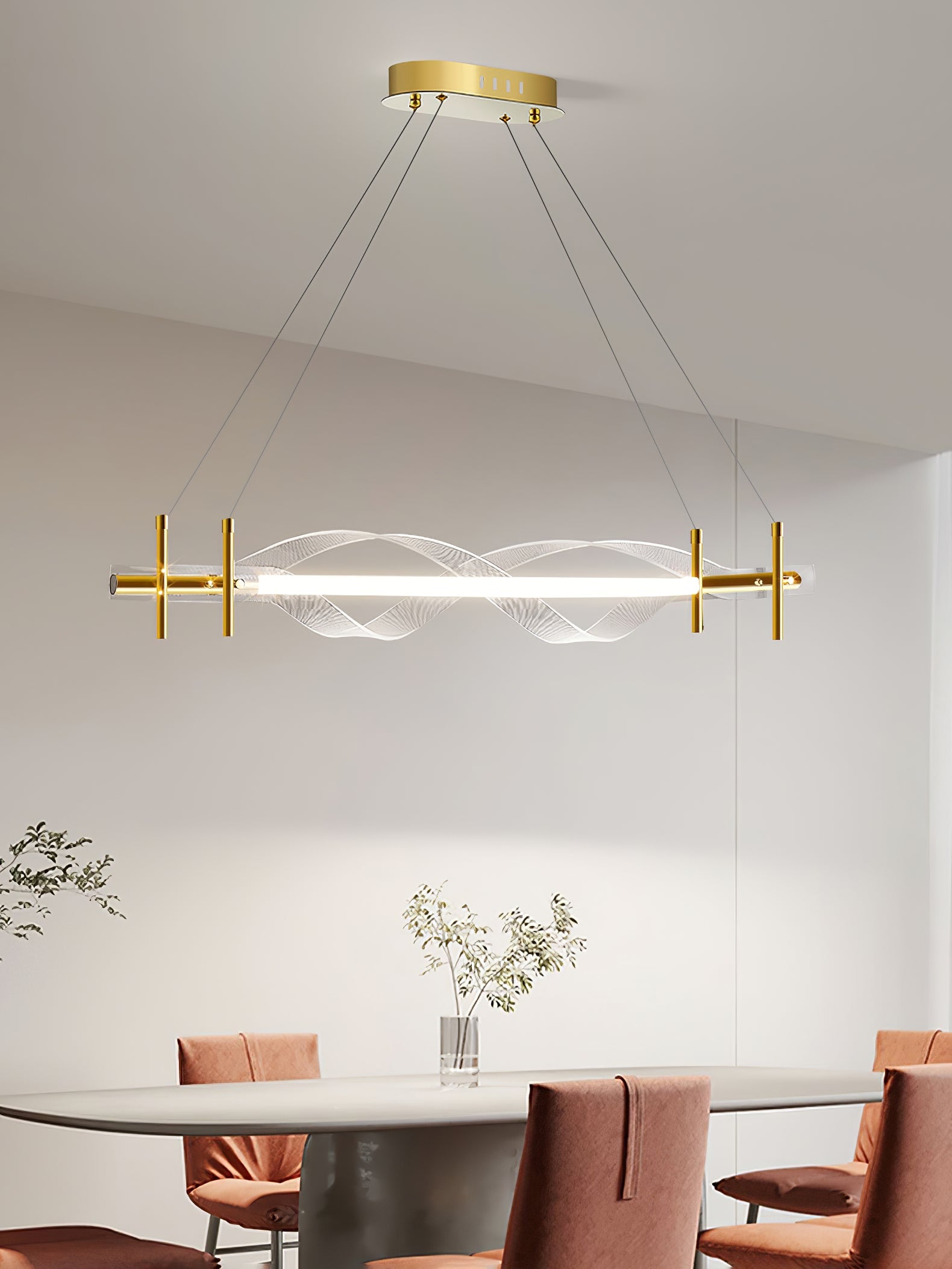 Morae Acrylic Chandelier - Lumpaz