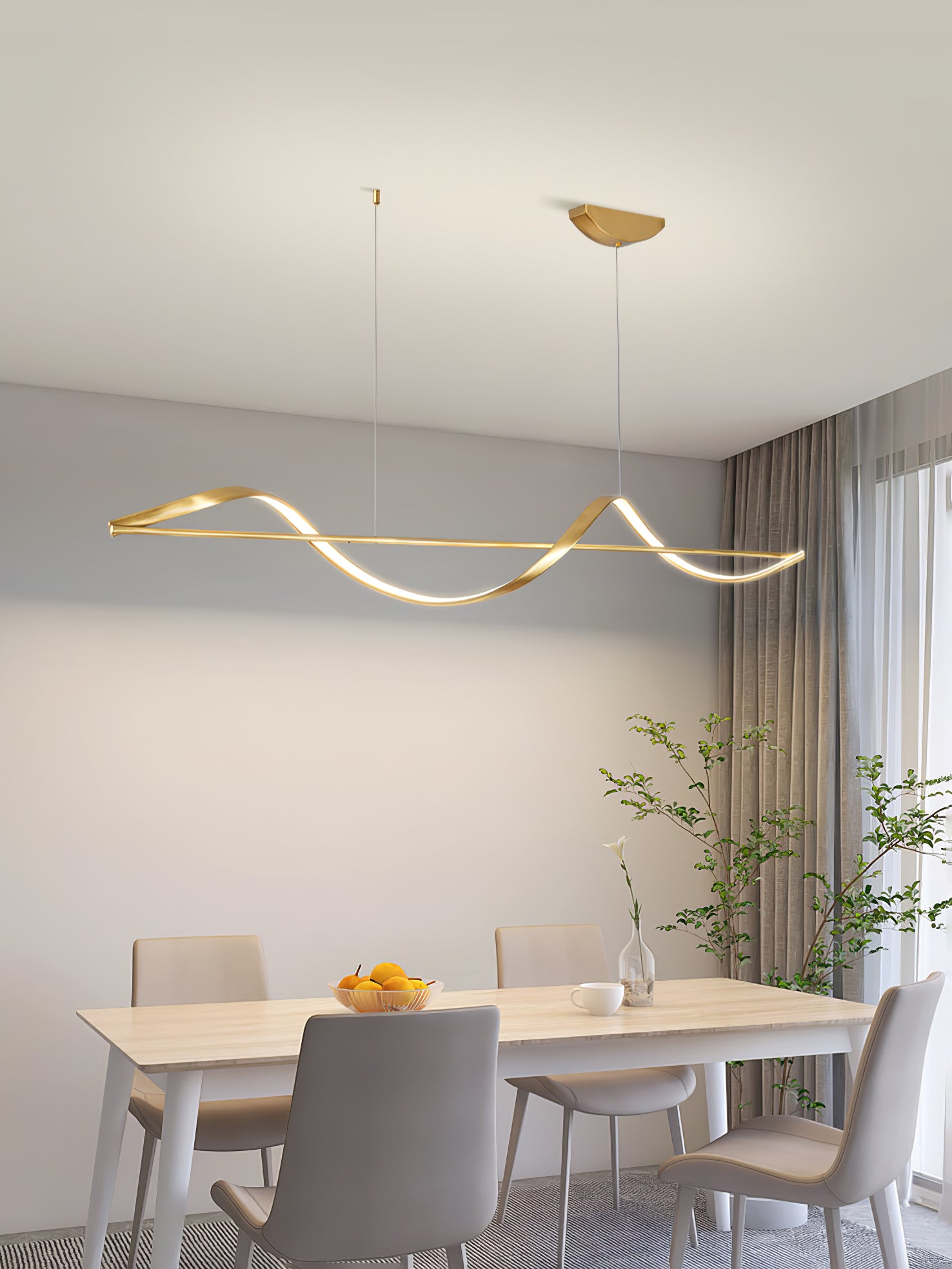 Whisper Linear Island Chandelier - Lumpaz