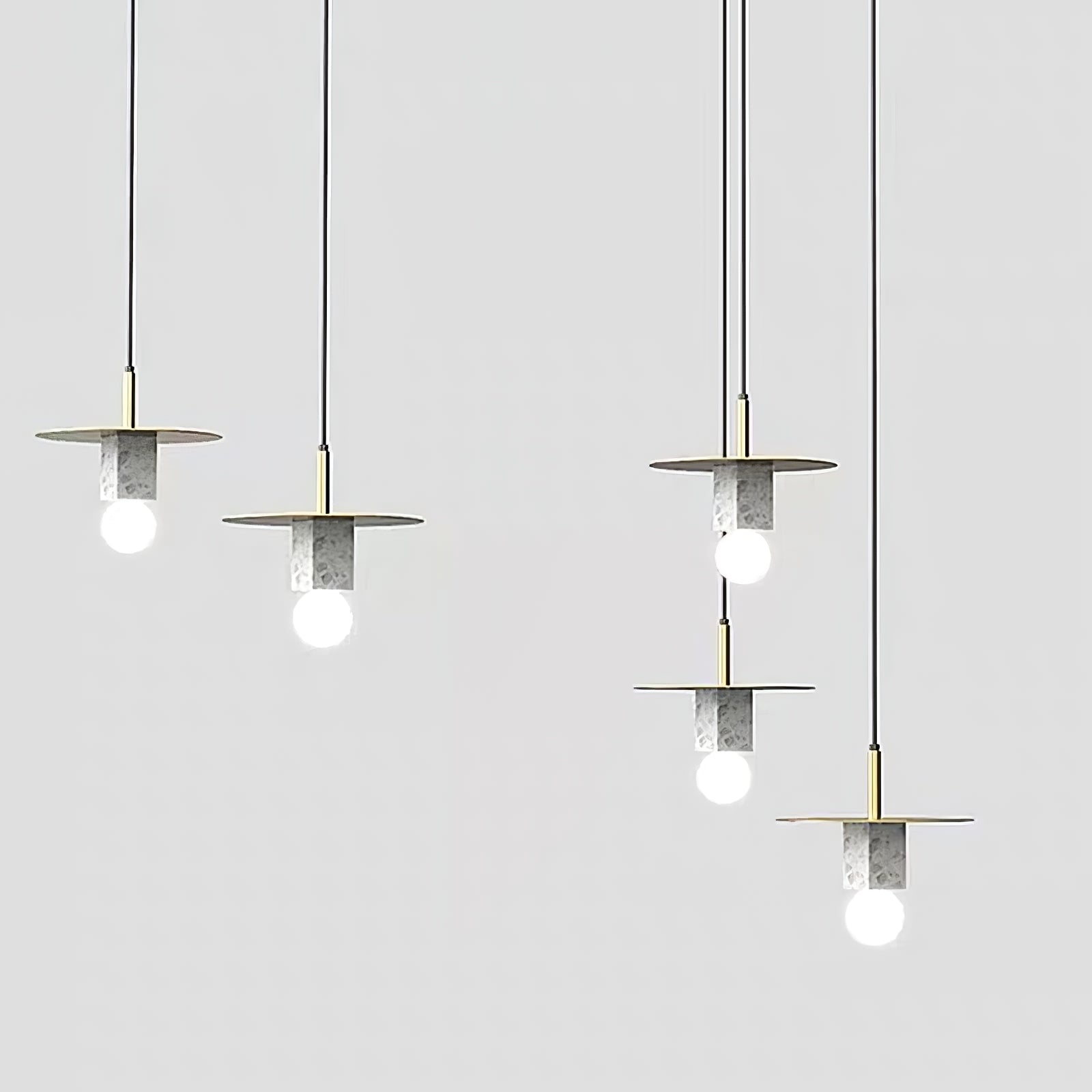 Stone Square Pendant Lamp - Lumpaz