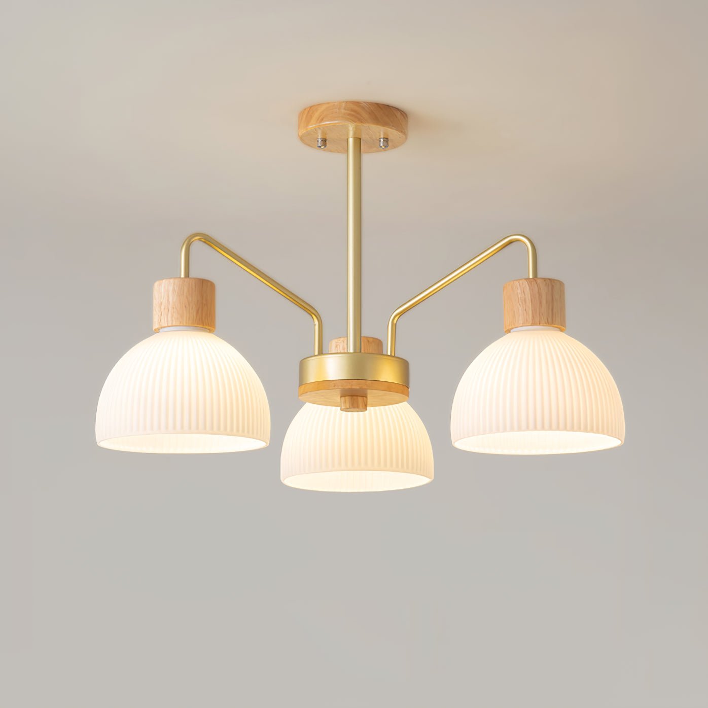 Ribbed Chandelier - Lumpaz