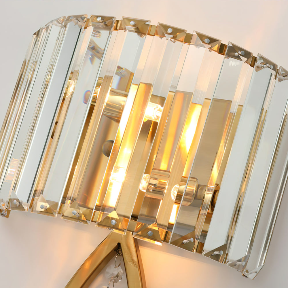 Arc Prismatic Crystal Wall Lamp - Lumpaz