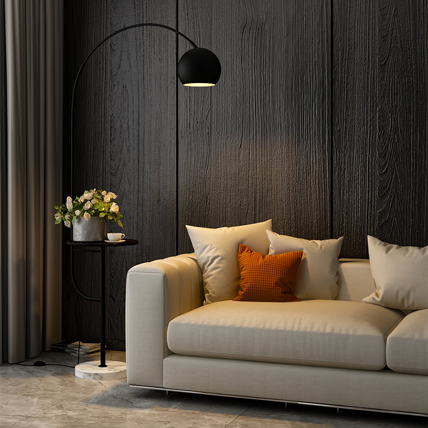 Arc Drawer Floor Lamp - Lumpaz