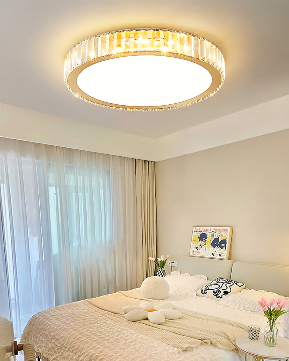 Round Crystal Ceiling Lamp - Lumpaz