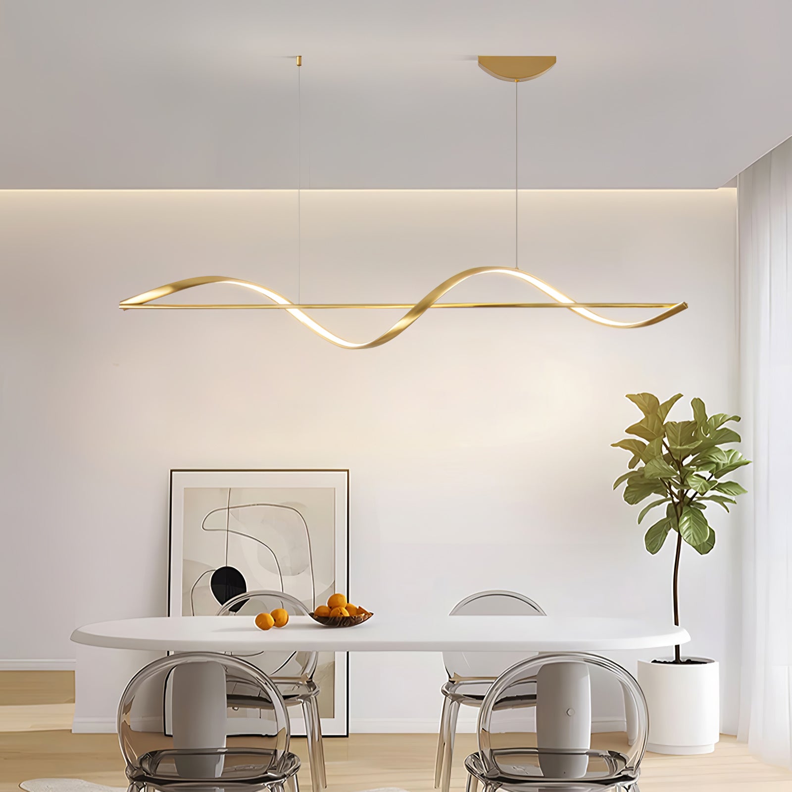 Whisper Linear Island Chandelier - Lumpaz