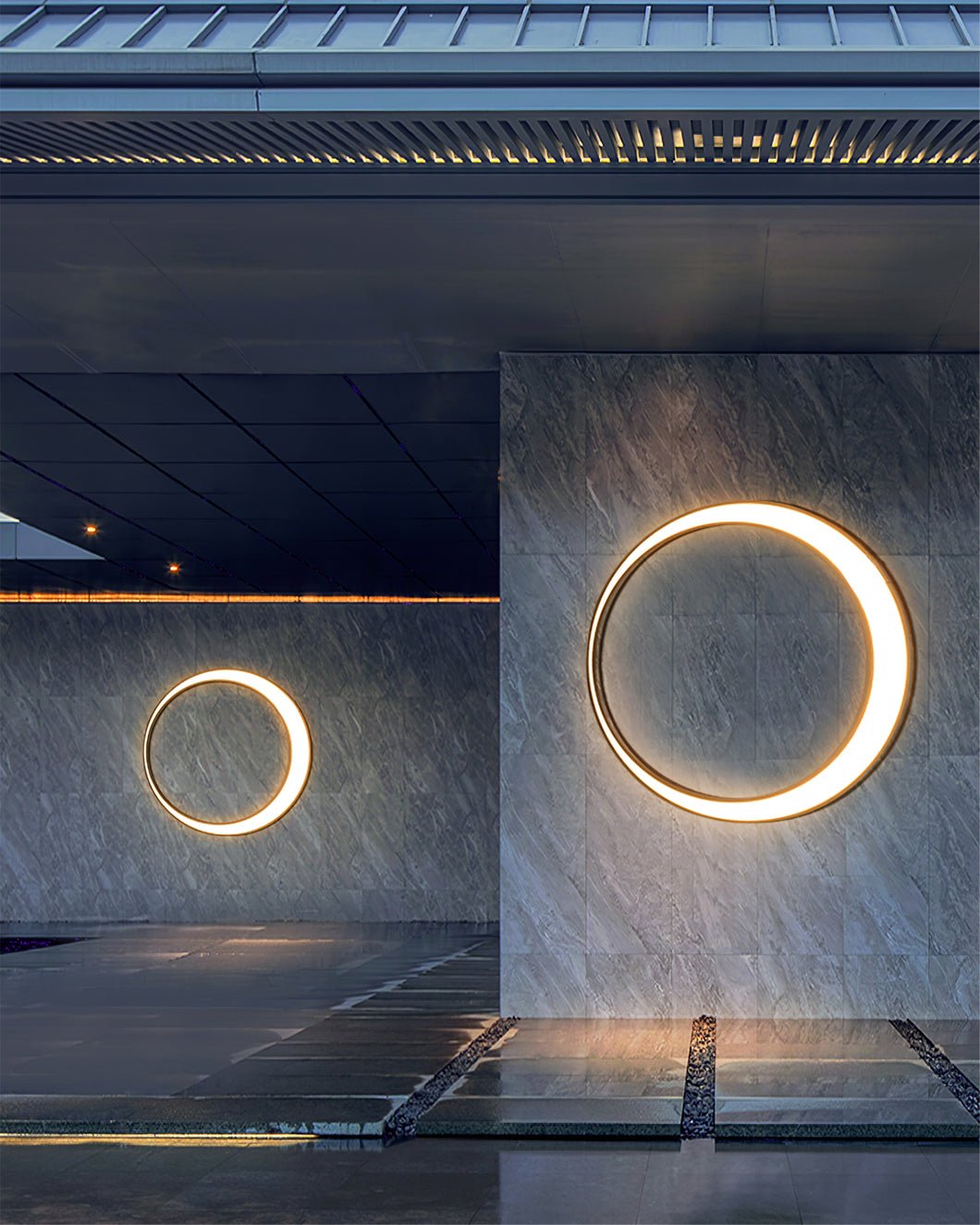 Moon Outdoor Wall Lamp - Lumpaz