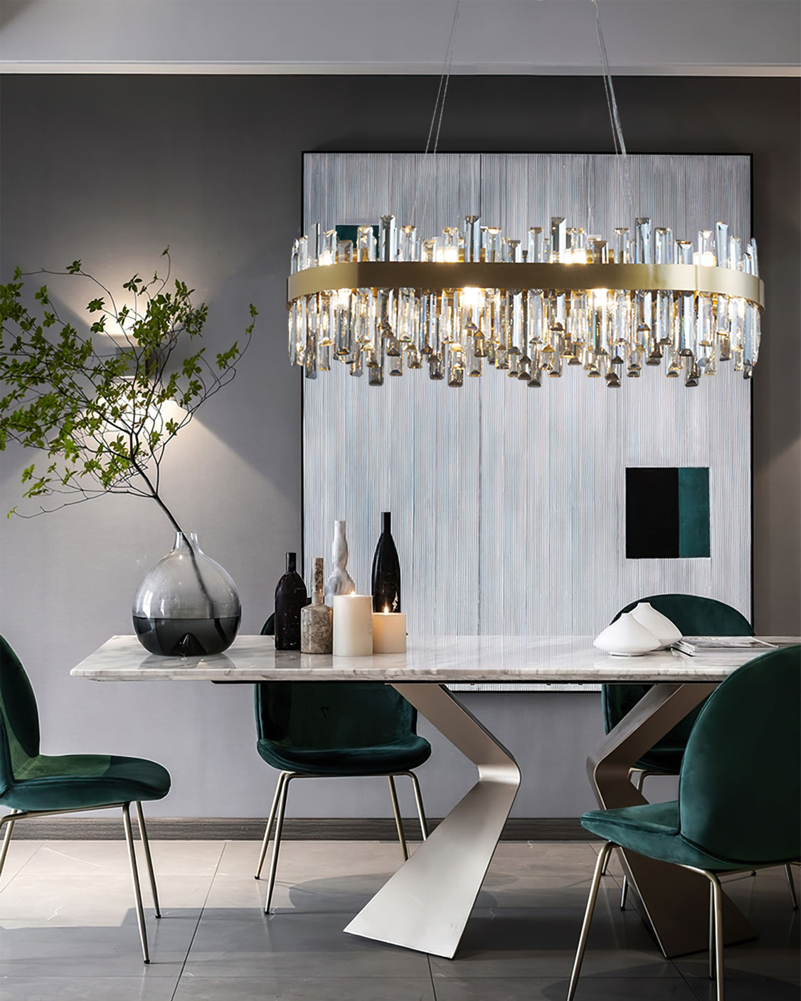 Crystal Statement Chandelier - Lumpaz