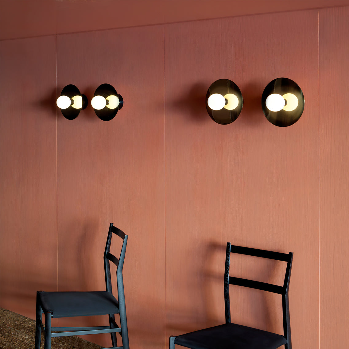 Disc And Sphere Wall Lamp - Lumpaz