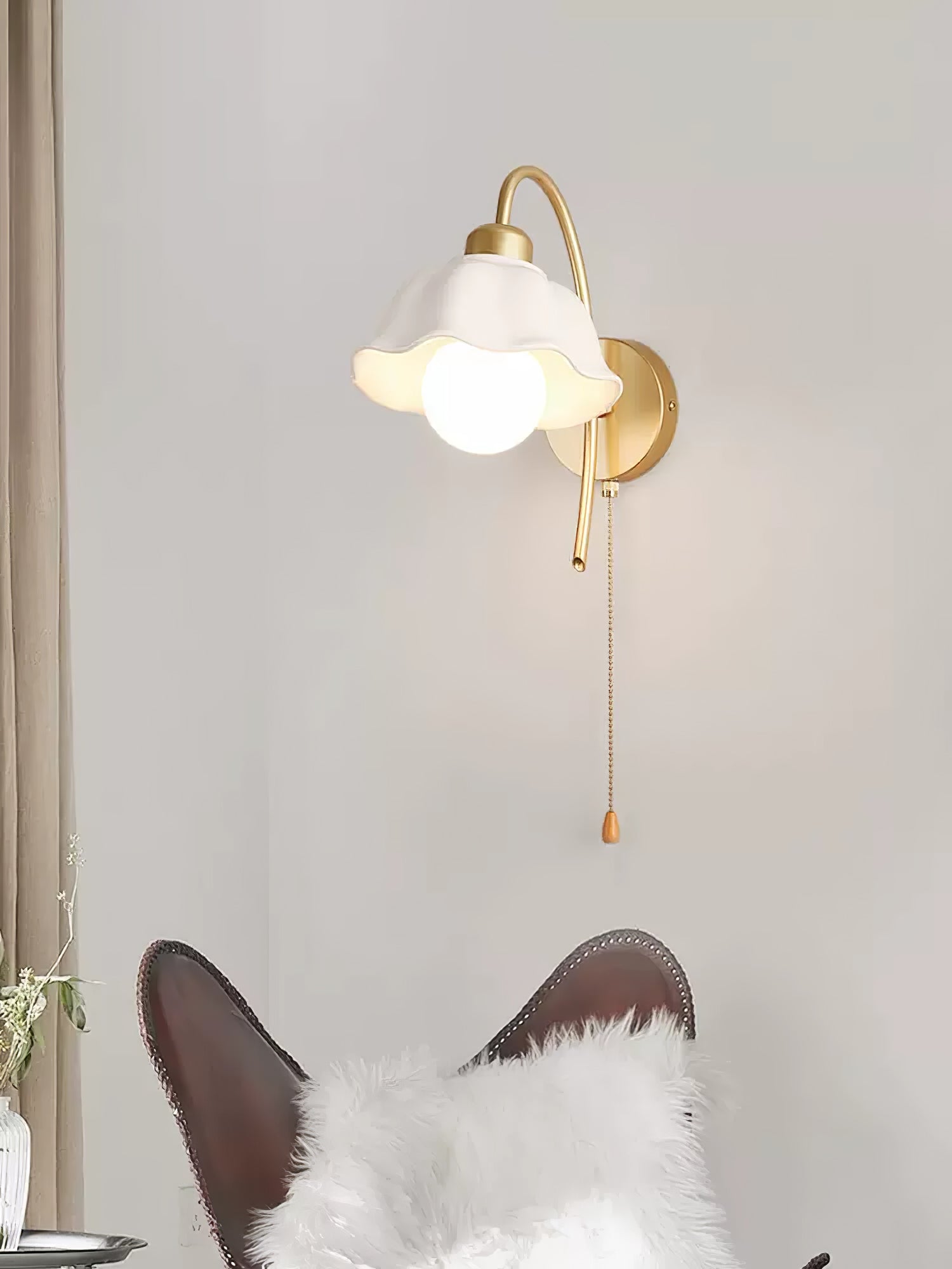 Flower Ceramic Wall Lamp - Lumpaz