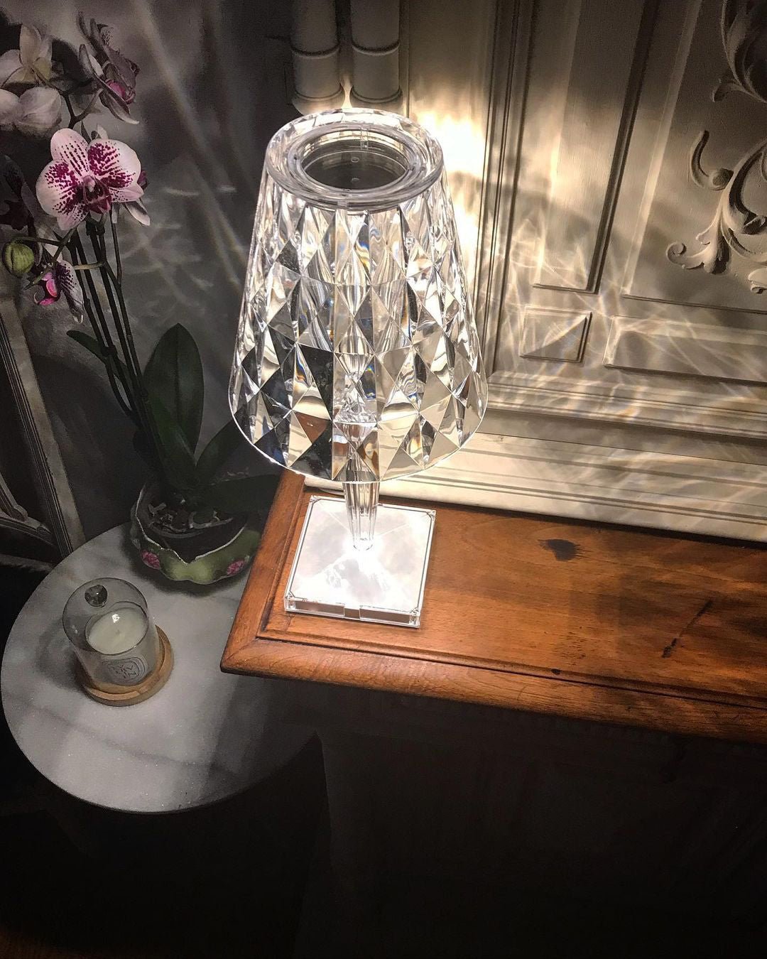 Sparkle Glam Built-in Battery Table Lamp - Lumpaz