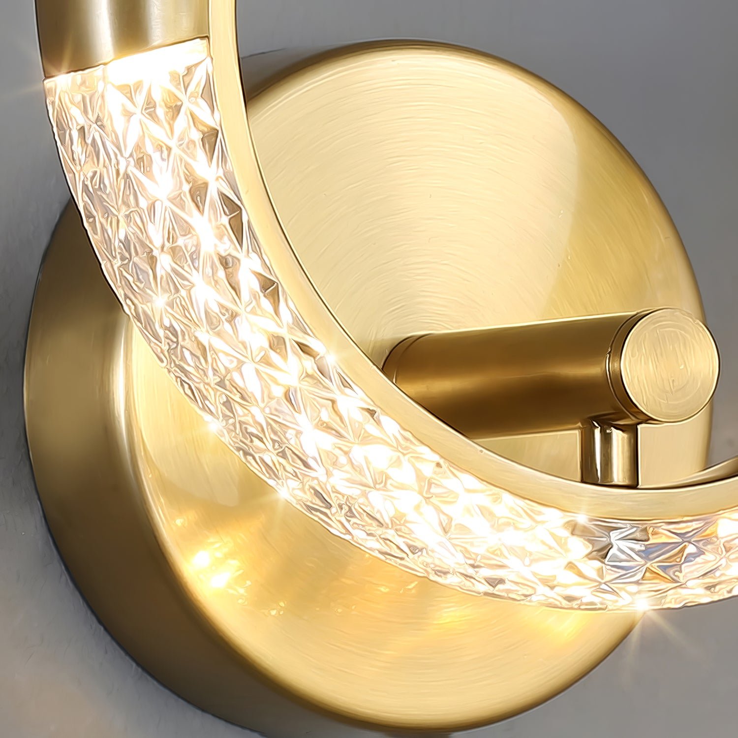 Crystal LED Round Wall Lamp - Lumpaz