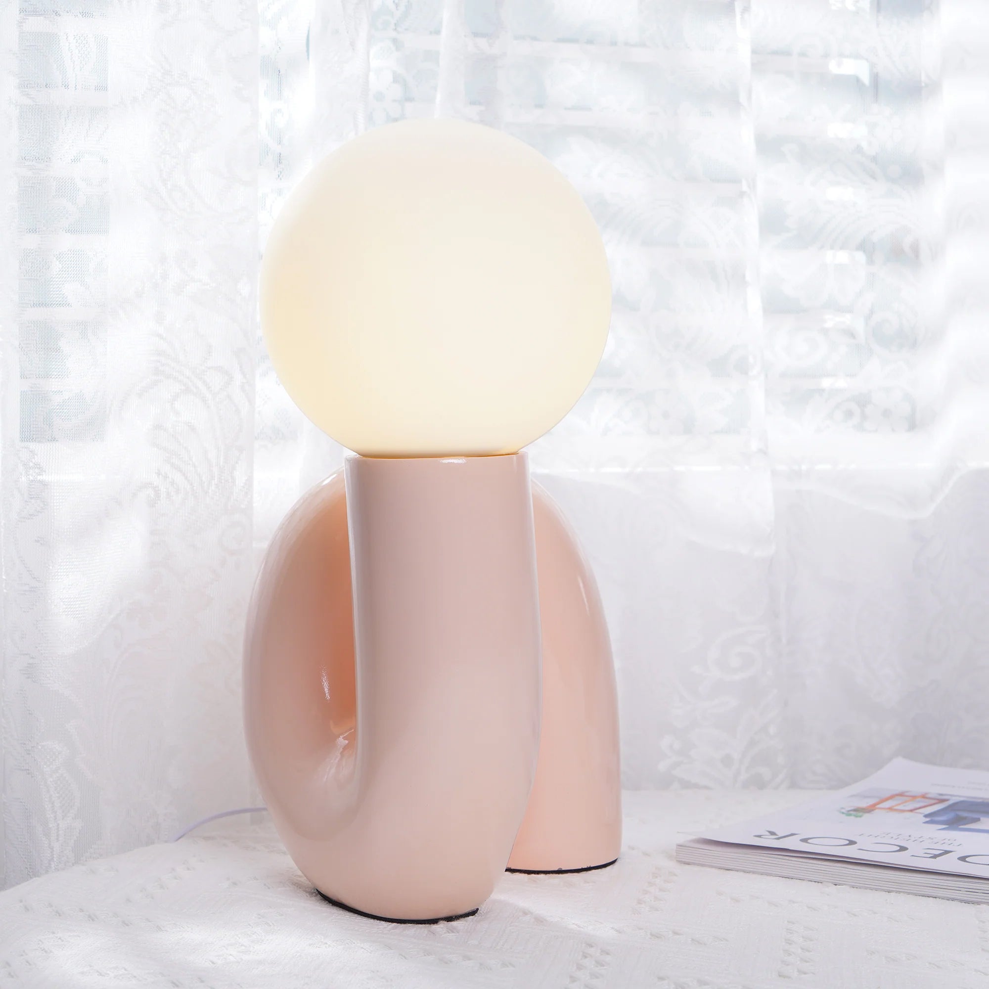 Spiral Glass Table Lamp - Lumpaz