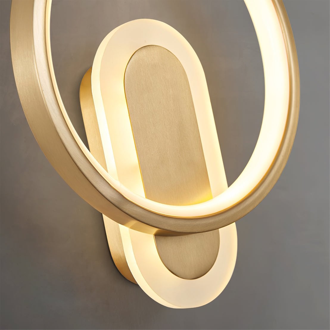 Round Brass Wall Lamp - Lumpaz