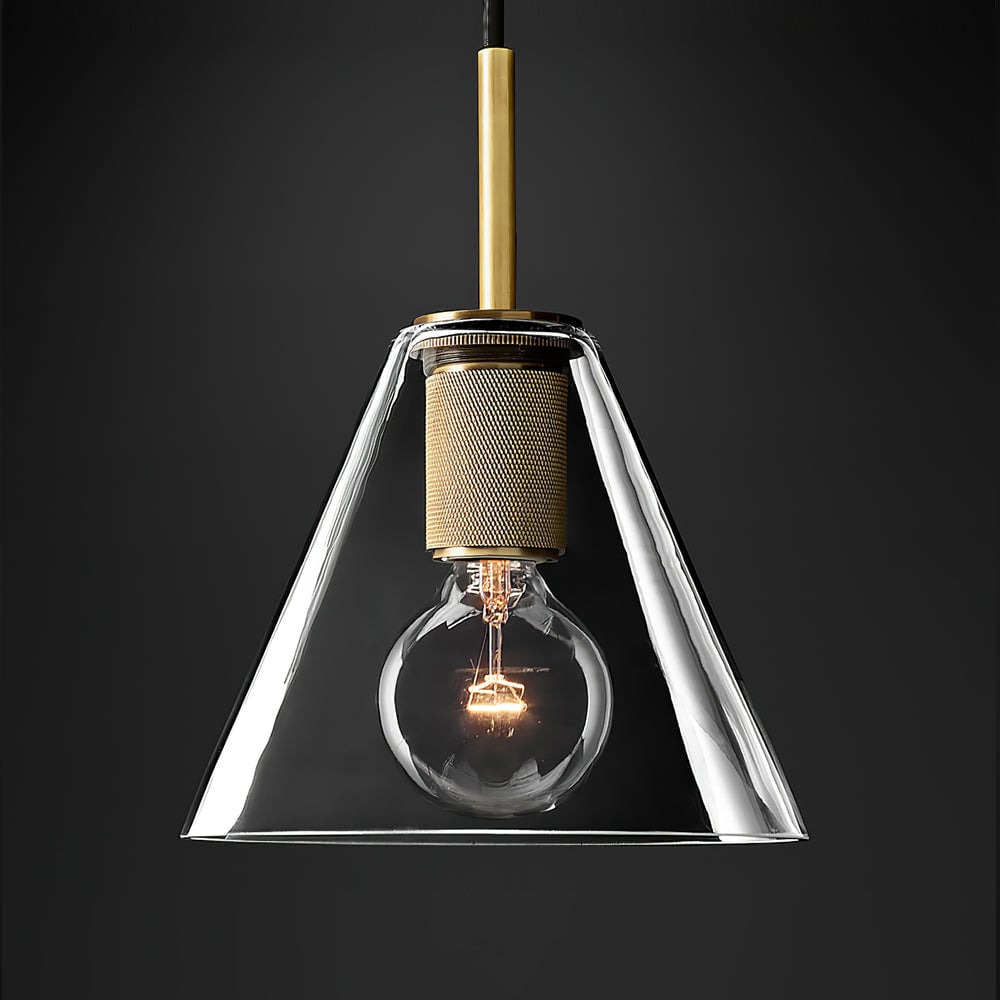 Armed Brass Pendant Lamp - Lumpaz